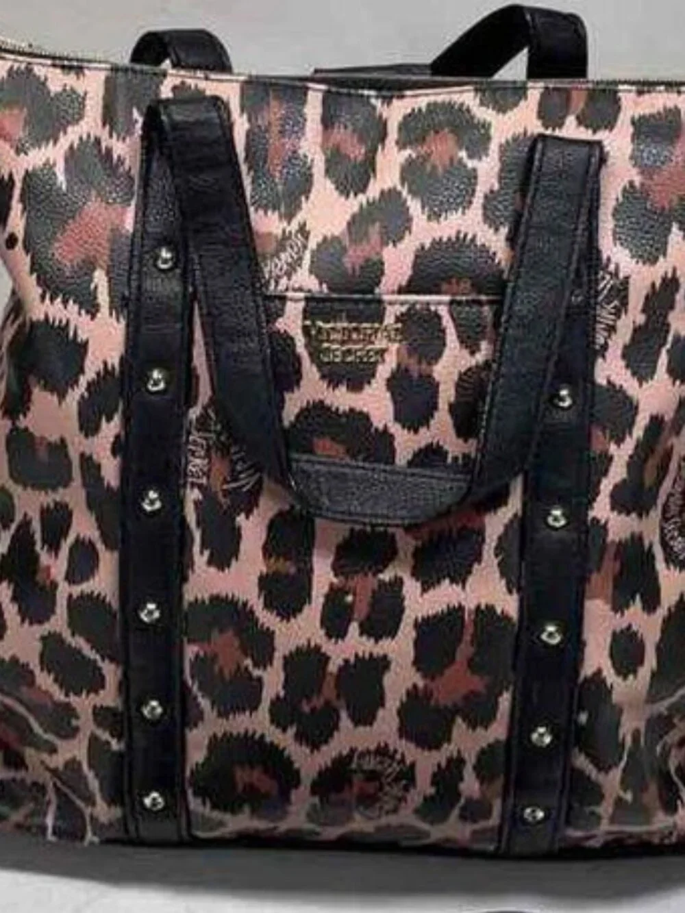 Victoria's Secret Leopard Print Convertible Backpack Wallet Wristlet Set